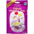 Органические леденцы на палочке с витамином Ц 15 шт - Yummy Earth