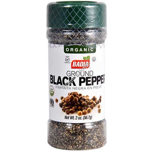 Органический молотый черный перец (без глютена) 56.7 гр - Badia