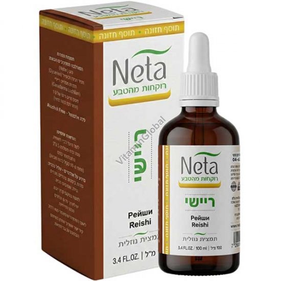 Гриб рейши - жидкий экстракт, без алкоголя, 100 мл - Нета