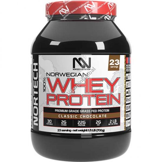 Норвежский сывороточный протеин, вкус классический шоколад, 700 г - Nortech Nutrition