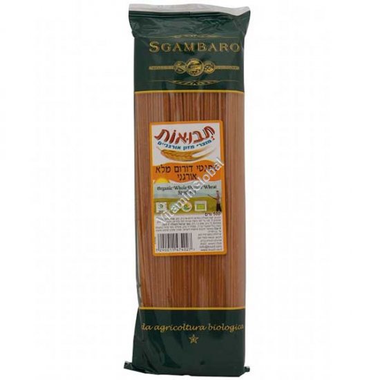 Органические итальянские спагетти из цельной муки 500 гр - Tvuot