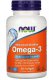 Омега-3 рыбий жир 1000 мг для поддержки сердечно-сосудистой системы 100 мягких капсул - Now Foods