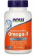 Омега-3 рыбий жир 1000 мг для поддержки сердечно-сосудистой системы 100 мягких капсул - Now Foods