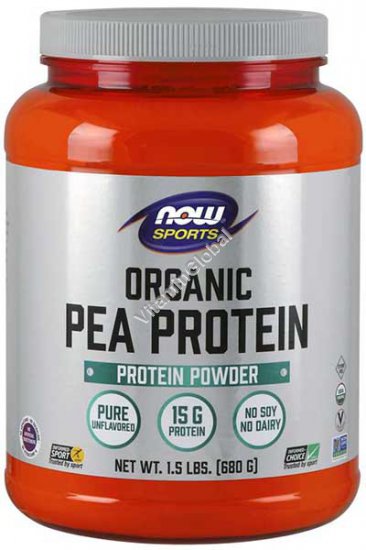 Натуральный гороховый протеин изолят 907 гр - Now Foods