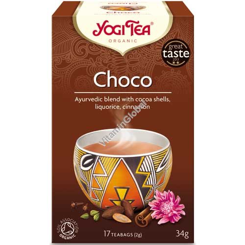 Органический аюрведический чай - шоколад 17 фильтр-пакетиков - Yogi Tea