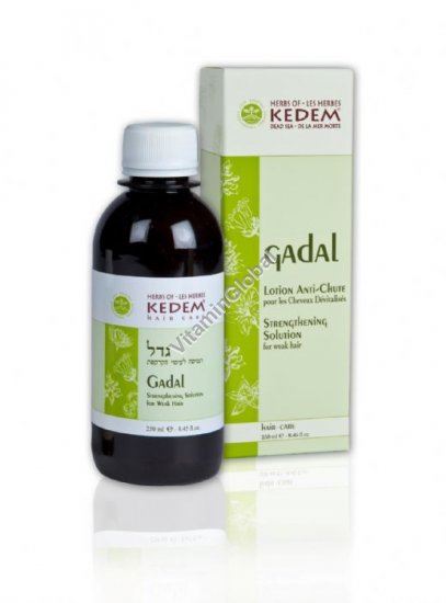 Gadal для укрепления волос и придания блеска 250 мл - Herbs of Kedem