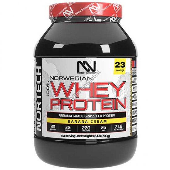 Норвежский сывороточный протеин со вкусом банана 700 г - Nortech Nutrition