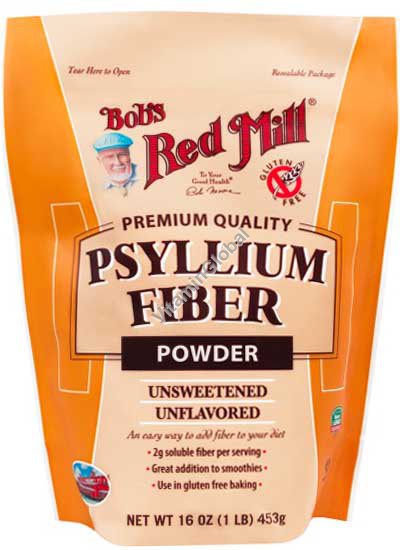Оболочка семян подорожника в порошке 453 гр - Bob\'s Red Mill
