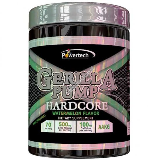 Gerilla Pump - предтренировочный комплекс, вкус арбуза, 210 г - PowerTech