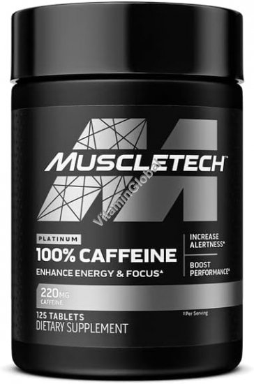Кофеин Платинум 220 мг 125 таблеток - Muscletech