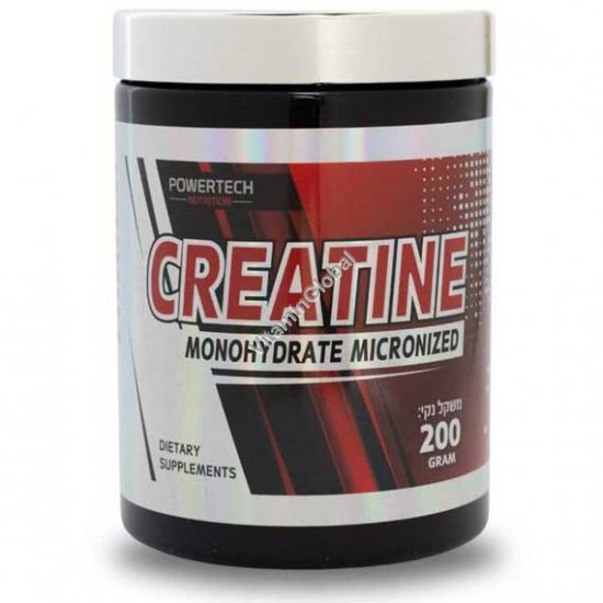 Креатин моногидрат микронизированный в порошке 200 г - Powertech