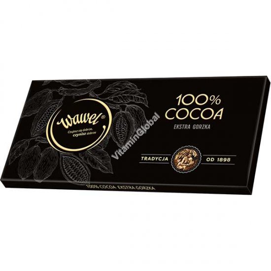 Шоколад экстра горький 100% какао 80 гр - Wawel
