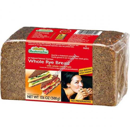 Цельнозерновой ржаной хлеб 500 гр - Mestemacher