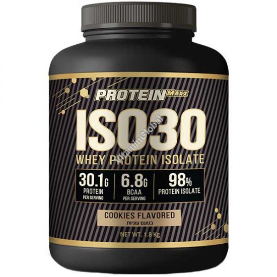 ISO 30 - изолят сывороточного протеина, вкус печенья, 1.8 кг - Protein Maxx