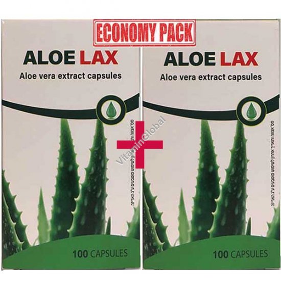 Алоэ лакс - экстракт алоэ для поддержания нормальной работы кишечника 200 (100+100) капсул