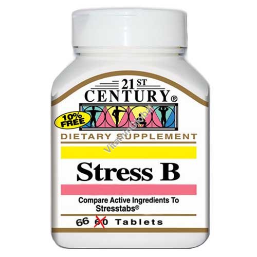 Стресс В - комплекс витаминов 66 таблеток - 21st Century