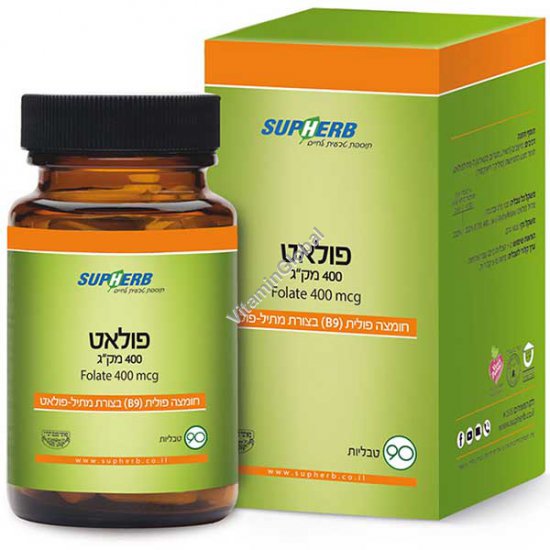 Фолат (витамин В-9) 400 мкг 90 таблеток - Супхерб