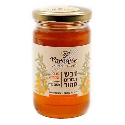 Натуральный пчелиный мед из нектара цветов цитрусовых 350 г - пасека Paradise
