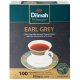 Черный цейлонский чай Эрл Грей с бергамотом 100 пакетиков - Dilmah