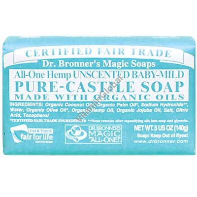 Натуральное мыло для детей и младенцев 140 г - Dr. Bronner