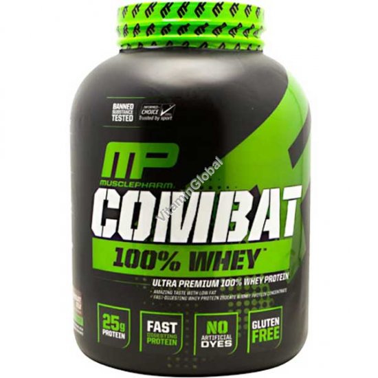 Комбат - ультра премиум сывороточный протеин вкус ванильный 2.269 кг - Muscle Pharm