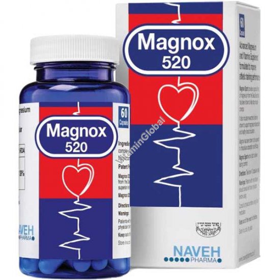 Magnox 520 - магний комплекс 520 мг 60 растительных капсул - Naveh