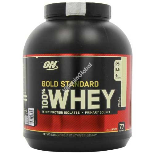 Золотой стандарт - 100% сывороточный протеин со вкусом ванили 2.270 гр - Optimum Nutrition