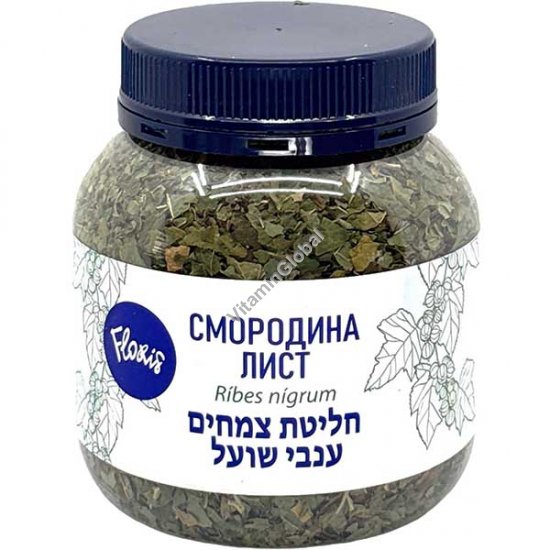 Лист чёрной смородины сушёный, измельчённый, 60 г - Флорис