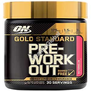 Предтренировочная добавка Gold Standard Pre-Workout со вкусом арбуза 300g - Optimum Nutrition