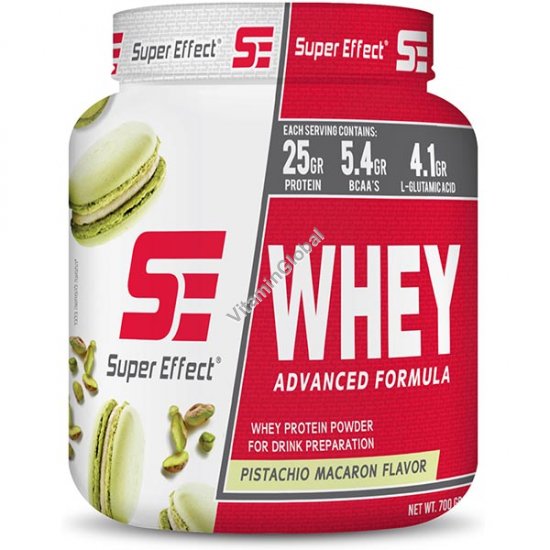 Сывороточный протеин, вкус фисташкового печенья макарон, 700 г - Super Effect
