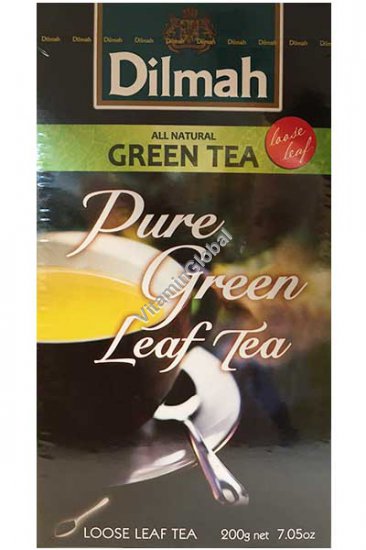 Натуральный зеленый листовой чай 200 г - Дилма