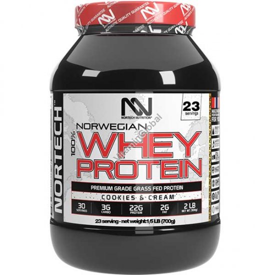 Норвежский сывороточный протеин со вкусом печенья с кремом 700 г - Nortech Nutrition