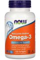 Омега-3 рыбий жир 1000 мг для поддержки сердечно-сосудистой системы 100 мягких капсул - Now Foods