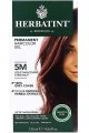 Стойкая гель-краска для волос, цвет светло-каштановый с красным оттенком 5М - Herbatint