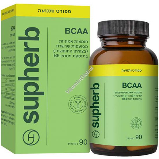 Аминокислоты BCAA 90 капсул - SupHerb