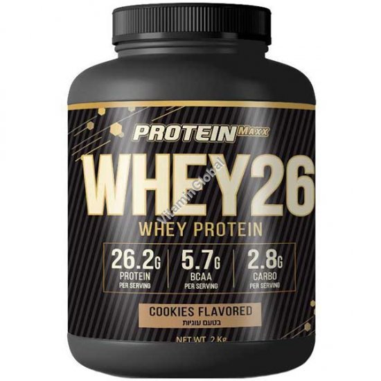 Сывороточный протеин Whey26, вкус печенья, 2 кг - Protein Maxx