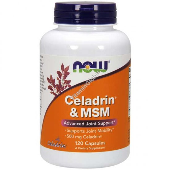 Celadrin с MSM 500 мг 120 капсул - NOW Foods
