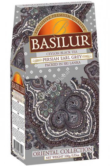 Цейлонский черный чай персидский Эрл Грей с бергамотом 100 гр - Basilur