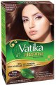Краска для волос на основе порошка хны - натуральный коричневый цвет 60 гр (6 пакетиков по 10 гр) - Vatika