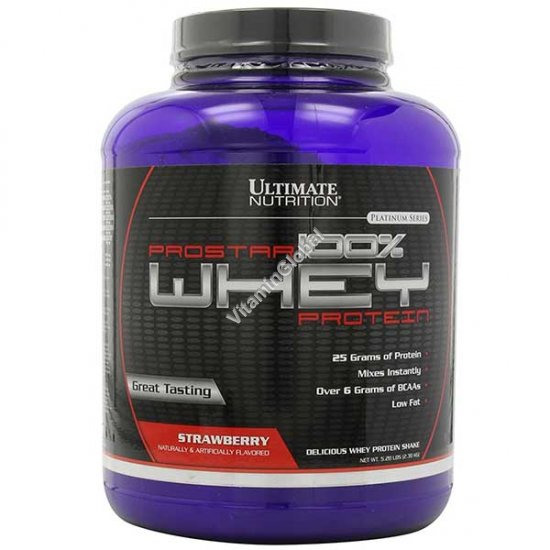 Prostar сывороточный белок вкус клубники 2.39 кг - Ultimate Nutrition