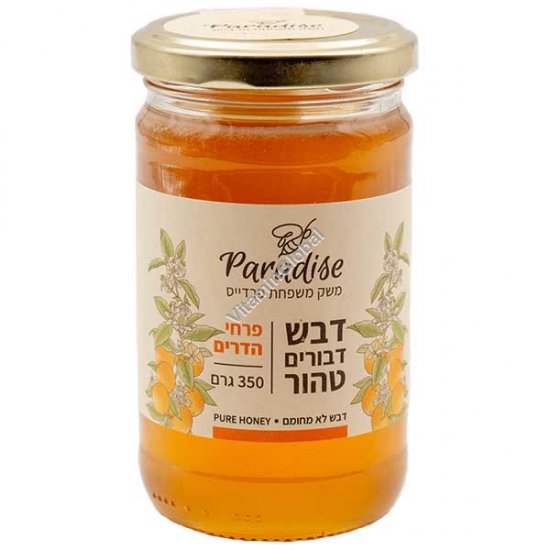 Натуральный пчелиный мед из нектара цветов цитрусовых 350 г - пасека Paradise