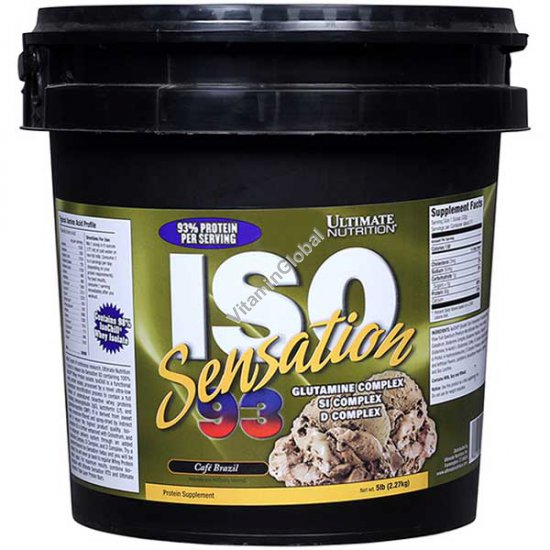 Протеин изолят Iso-Sensation 93 со вкусом бразильского кофе 2.27 кг - Ultimate Nutrition