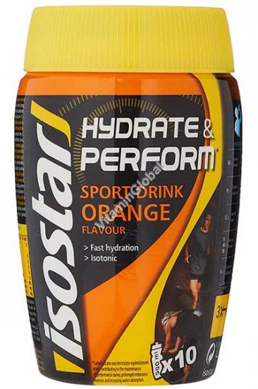 Напиток изотонический растворимый с апельсиновым вкусом 400 гр - IsoStar