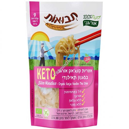 Органическая лапша из конжака Slim Noodles в тайском стиле 200 г - Tvuot