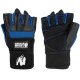 Перчатки для бодибилдинга "Далас" с фиксатором запястья (черно-синие, размер L) - Gorilla Wear