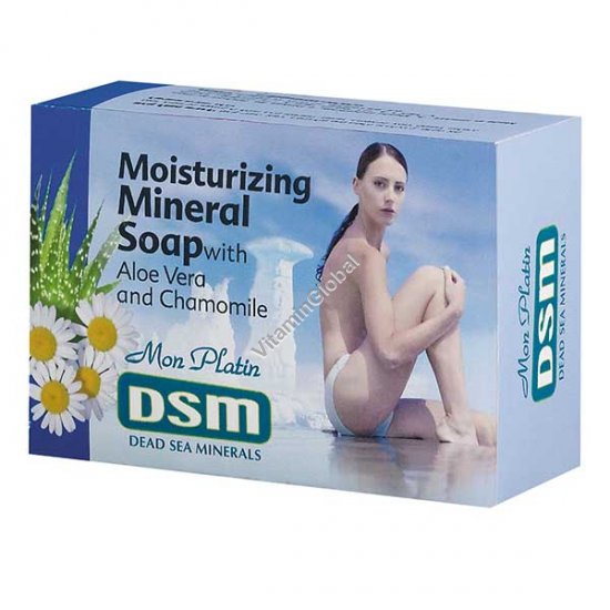 Увлажняющее кусковое мыло на основе минералов Мертвого моря 125 гр - Mon Platin DSM
