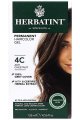 Стойкая гель-краска для волос, цвет пепельно-каштановый 4C - Herbatint