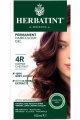 Стойкая гель-краска для волос, медно-каштановый цвет 4R - Гербатинт