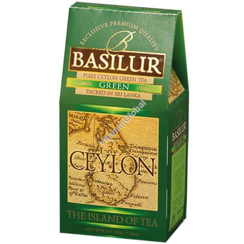 Премиум зеленый цейлонский чай "Чайный остров Цейлон" 100 грамм - Basilur
